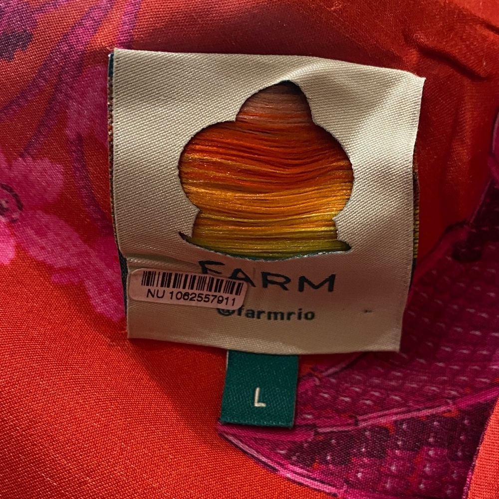 FARM Rio Summer Fruit Maxi Slip Dress Size L - Picture 15 of 16
